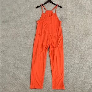 🩷 New Orange Jumpsuit Size Small